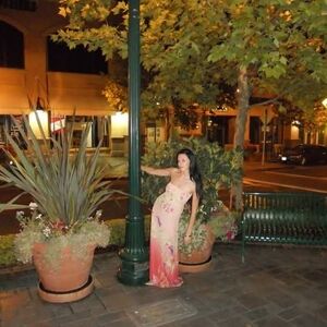 Floral Maxi Dress in Pink and Cream ~50' Long